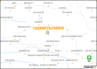 map of Yukhary Dzhamin