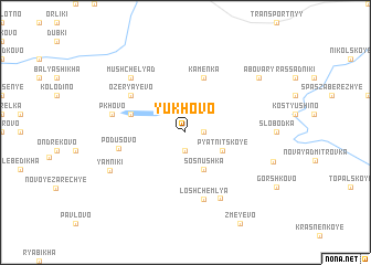 map of Yukhovo