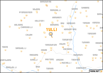 map of Yul-li