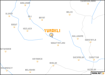 map of Yumaklı