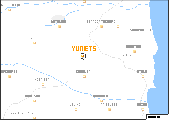 map of Yunets