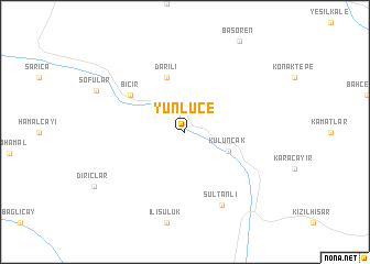 map of Yünlüce