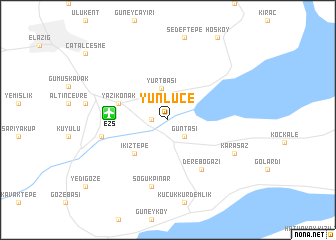 map of Yünlüce