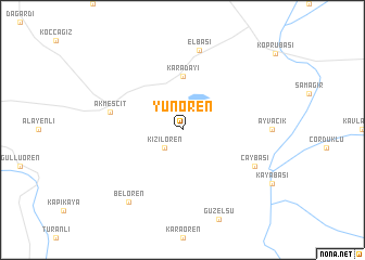 map of Yünören