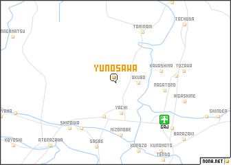 map of Yunosawa