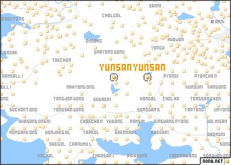 map of Yunsan