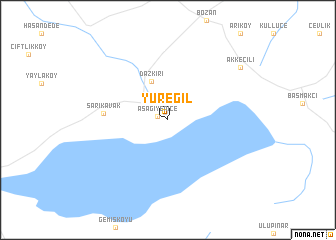 map of Yüreğil