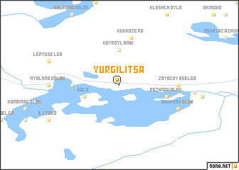 map of Yurgilitsa