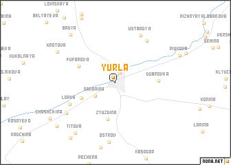 map of Yurla