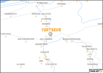 map of Yurtsevo