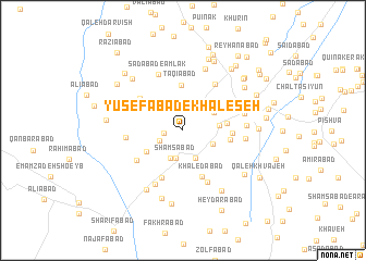 map of Yūsefābād-e Khāleşeh