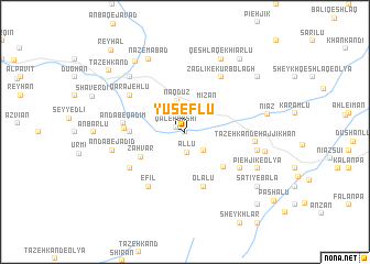 map of Yūseflū