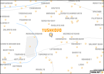 map of Yushkovo