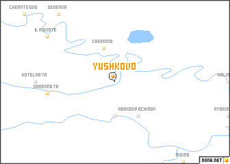 map of Yushkovo