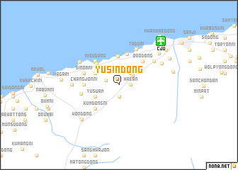 map of Yusin-dong