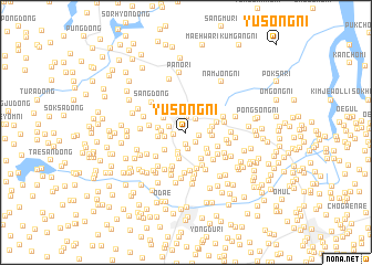 map of Yusŏng-ni