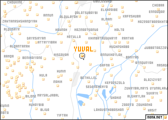 map of Yuval