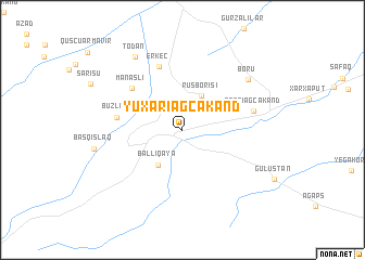 map of Yuxarı Ağcakǝnd