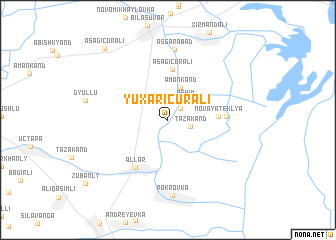 map of Yuxarı Cürǝli