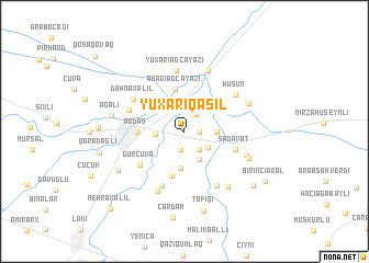 map of Yuxarı Qǝsil
