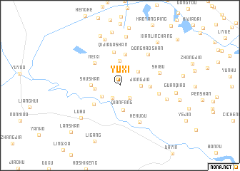 map of Yuxi