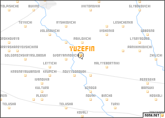 map of Yuzefin