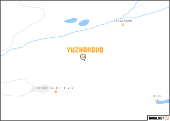 map of Yuzhakovo