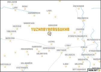 map of Yuzhnaya Rassukha