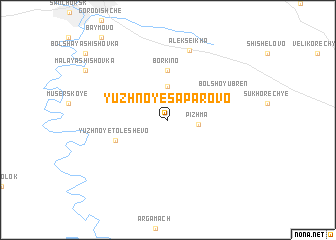 map of Yuzhnoye Saparovo