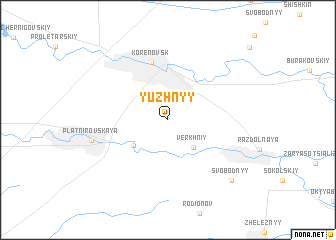 map of Yuzhnyy