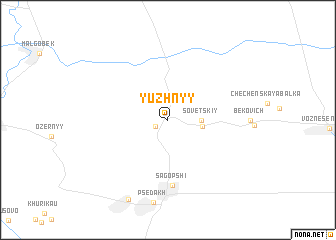 map of Yuzhnyy