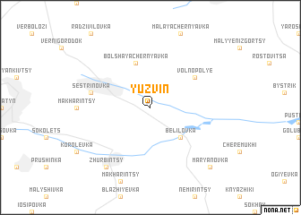 map of Yuzvin