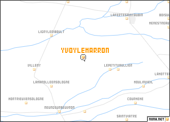 map of Yvoy-le-Marron