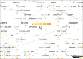 map of Yvrencheux