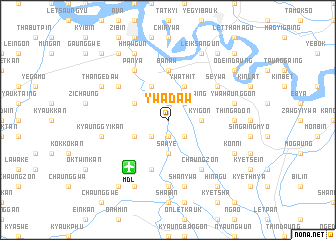 map of Ywadaw