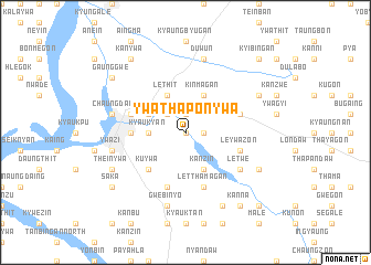 map of Ywathaponywa