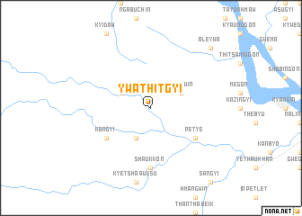 map of Ywathitgyi