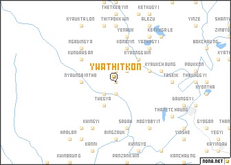map of Ywathitkôn