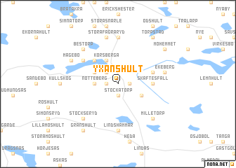 map of Yxanshult