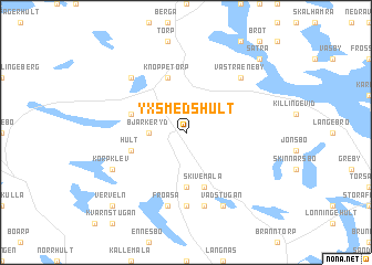 map of Yxsmedshult