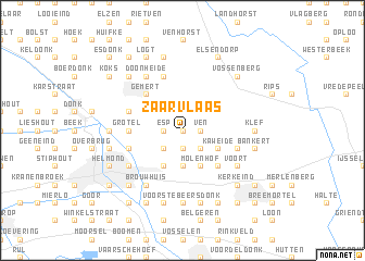 map of Zaarvlaas