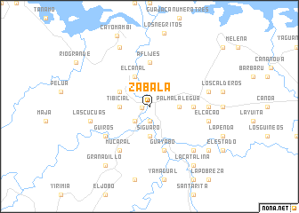 map of Zabala