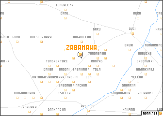 map of Zabamawa
