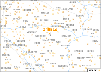 map of Žabelj