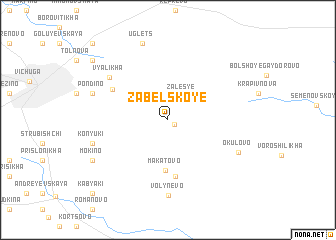 map of Zabel\