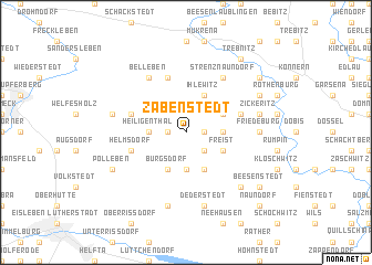 map of Zabenstedt