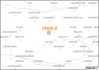 map of Zabiała