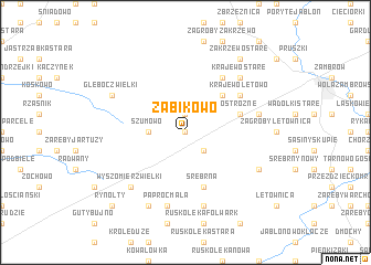 map of Żabikowo