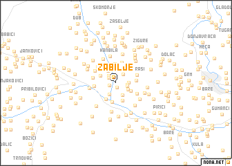 map of Zabilje