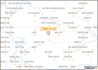 map of Zabiniec